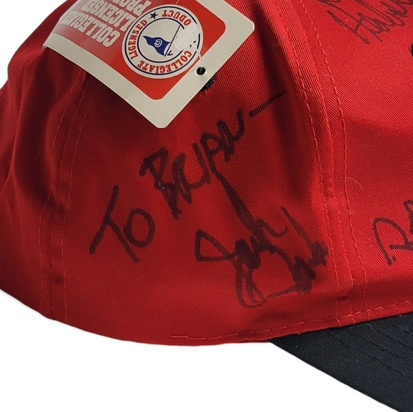 Vintage 90s Deadstock Ohio State Football Autographed Logo 7 Snapback Hat - Picture 7 of 9